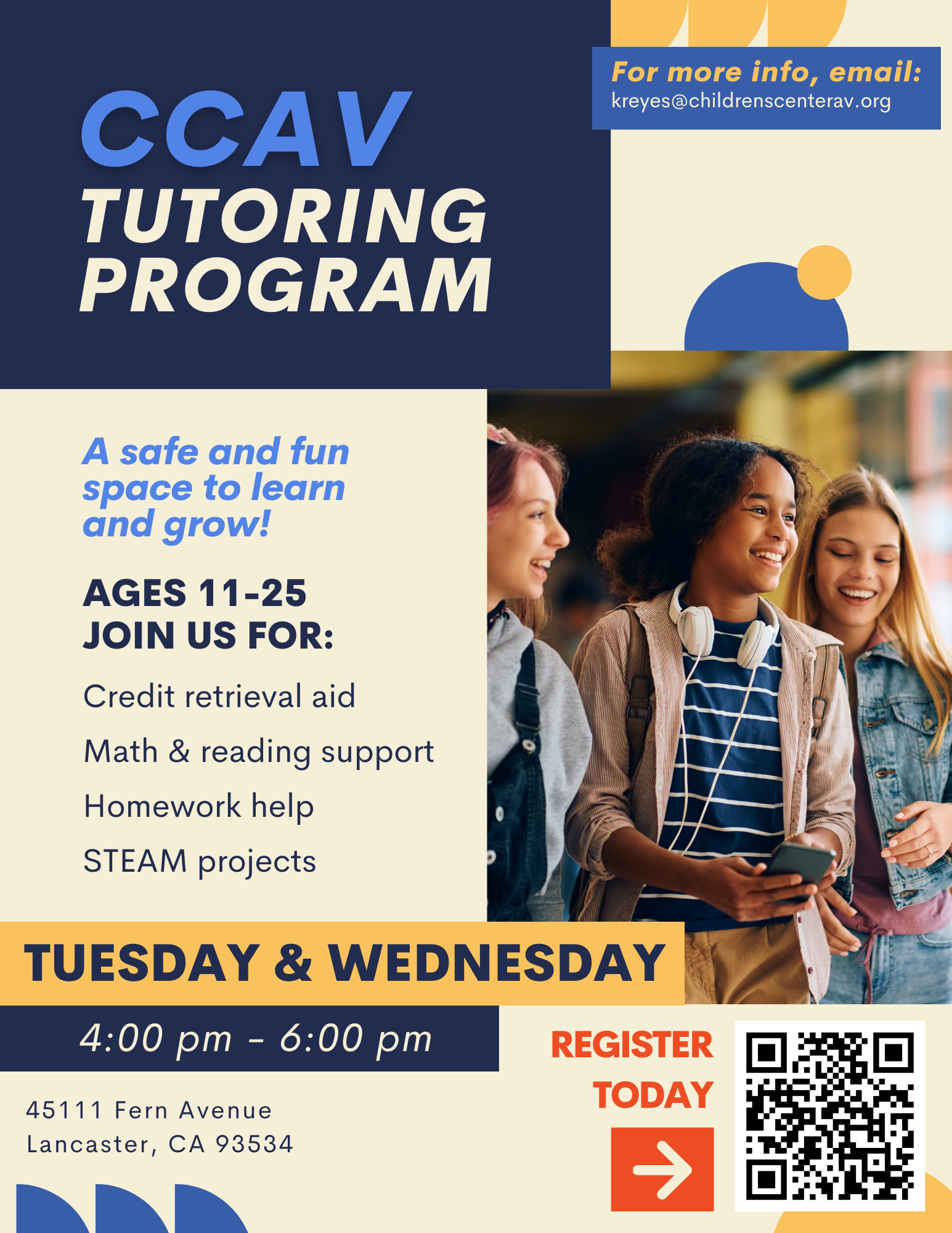 Amity Tutoring Flyer