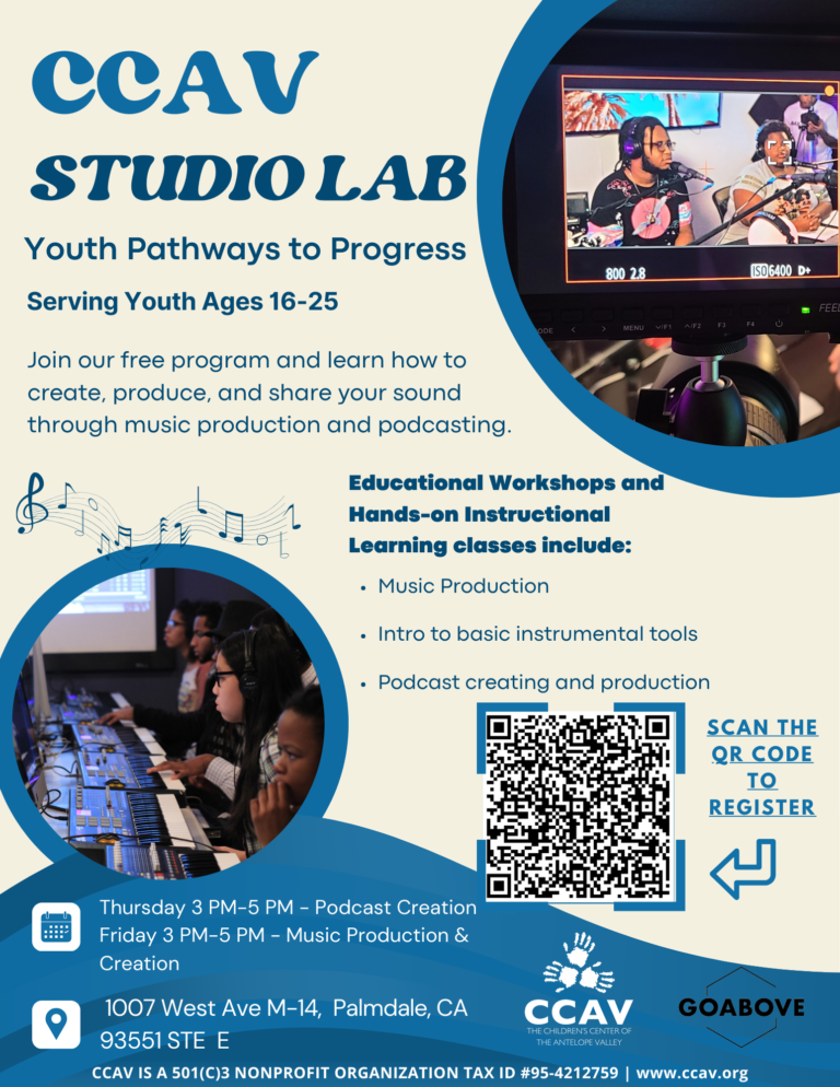 CCAV Studio Lab Flyer