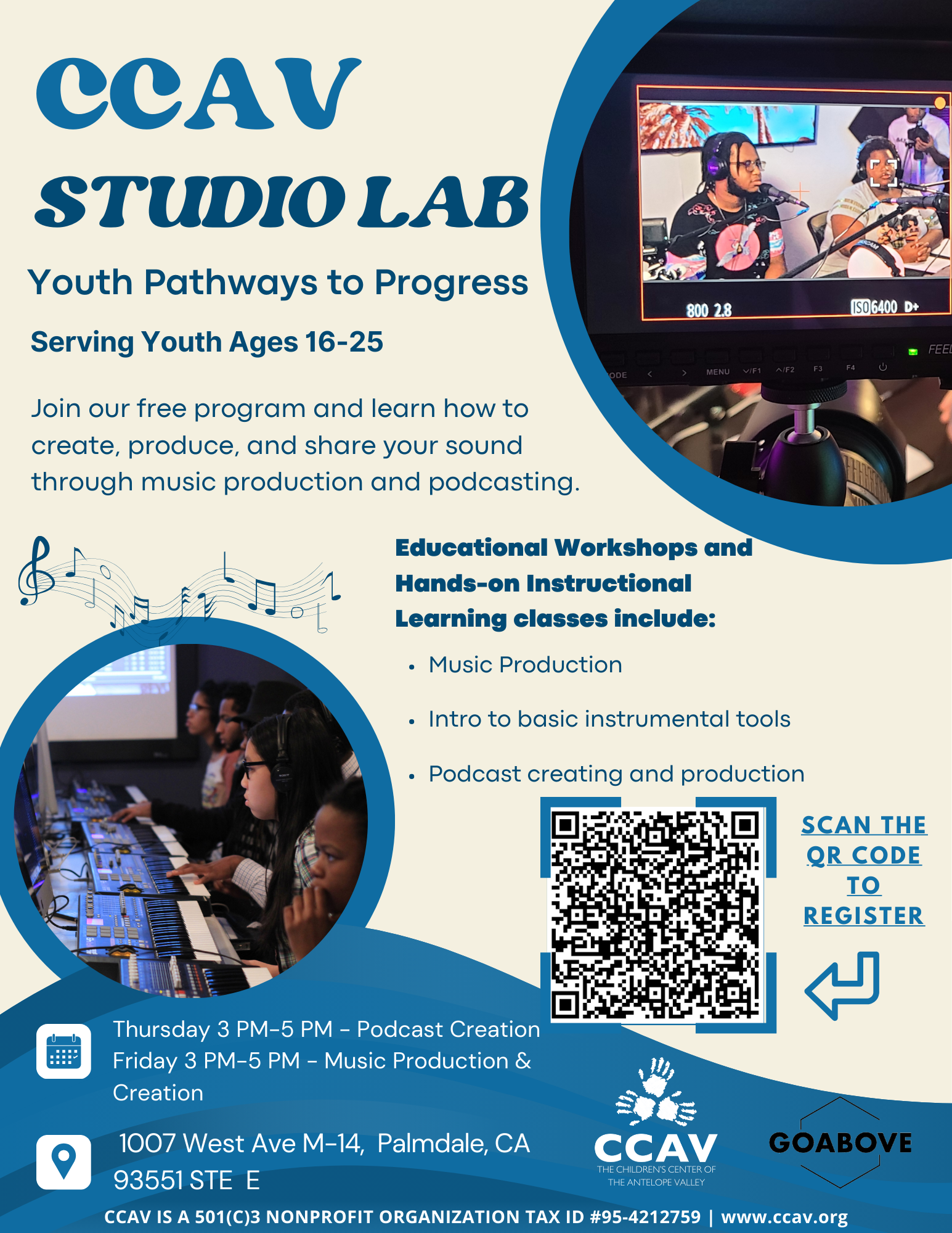 CCAV Studio Lab Flyer